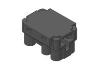 Connecteur de faisceau de câbles à 5 broches pour interrupteur de rétroviseur. Porsche 964 / 993 - 96461284700 - 96461284700